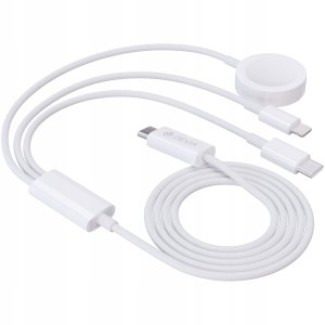 Kabel USB Devia USB-C - Lightning 1.2 m Biały (6942297109544) 2