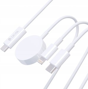 Kabel USB Devia USB-C - Lightning 1.2 m Biały (6942297109544) 3