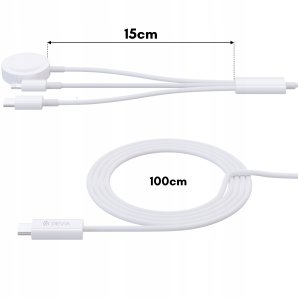 Kabel USB Devia USB-C - Lightning 1.2 m Biały (6942297109544) 4