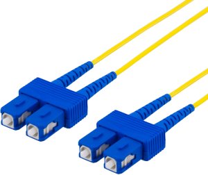 DELTACO SC-SC duplex singlemode 2.0m fiber optic cable 1