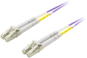 DELTACO LC-LC MM OM4, 10m fiber optic cable 1