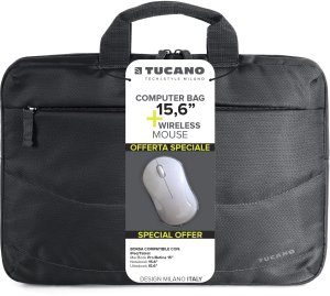 Tucano Borsa Idea 15.6" computer bag + mouse, black 1
