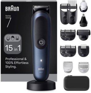 Braun All-in-One Series 7 multi-function trimmer, AIO7580, blue 1