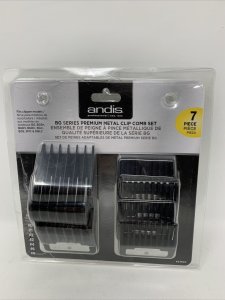 Comb set Andis AN-33640, for hair clippers BG, BGR+, BGRV, BGRC, BGC, BGS, SMC, DBLC, 7 1