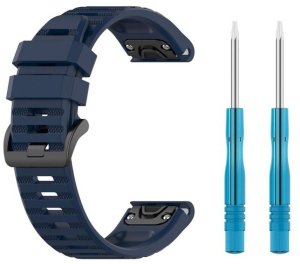 Fixed QuickFit silicone strap, 22 mm, blue 8
