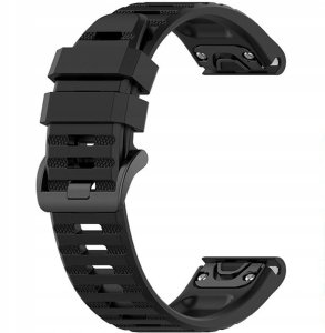 Fixed QuickFit silicone strap, 22 mm, black 9