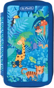 Piórnik Herlitz Piórnik potrójny trzykomorowy z wyposażeniem 31el Jungle Safari HERLITZ 6