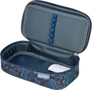 Piórnik Herlitz Piórnik kosmetyczka etui usztywniany klapką duży XXL BeatBox Tiger HERLITZ 2