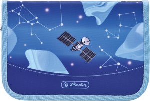 Piórnik rozkładany pojedynczy dwuklapkowy z wyposaż 31el kosmonauta HERLITZ 5