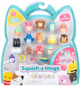 SQUISHMALLOWS SQUISH-A-LONGS figures 14-pack, 2,5 cm 1