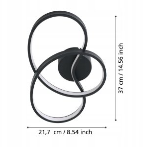 Kinkiet EGLO WALL LED LIGHT GIANELLA 900949 BLACK 5