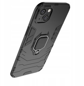 Ring Armor etui do iPhone 14 pancerny pokrowiec uchwyt magnetyczny ring czarne 13