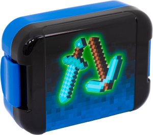 Śniadaniówka pojemnik na kanapki lunchbox Minecraft Blue Pixel ASTRA 2
