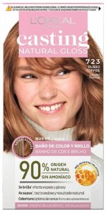 Koloryzacja Półtrwała L'Oreal Make Up Casting Natural Gloss Bez amoniaku N 723-rubio toffe (180 ml) 1
