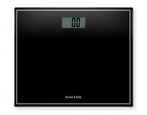 Salter 9207 BK3R Compact Glass Electronic Bathroom Scale - Black 5010777143355 2