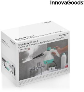 Parownica InnovaGoods Wielofunkcyjne Ręczne Urządzenie do Czyszczenia na Parę z Akcesoriami 9 w 1 Steany 0,35 L 3 Bar 1000W 2