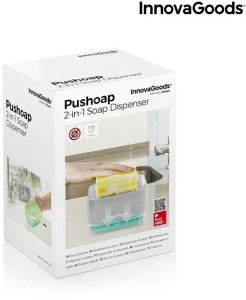 Dozownik do Płynu do naczyń do Zlewozmywaka 2 w 1 Pushoap InnovaGoods 2