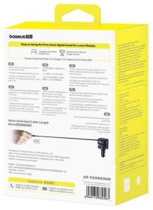 Ładowarka samochodowa Baseus Enjoyment Max z kablami USB-C+Lightning i portami USB-A+USB-C 90W Czarny 5
