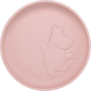 Moomin Silicone plate, rosehip pink 1