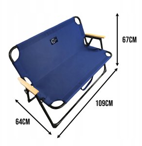 L66E4 SKŁADANE KRZESŁO  OGRODOWE ŁAWKA    PODWÓJNA 6