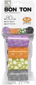Torby higieniczne United Pets Bon Ton Regular Pies Asortyment kolorów (4 x 20 uds) 1