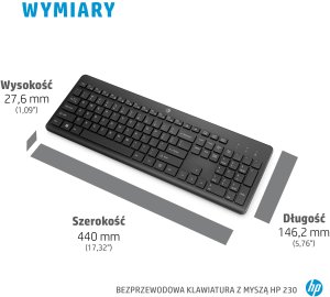 Klawiatura + mysz HP Zestaw bezprzewodowej myszy i klawiatury 230 5