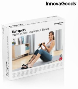Wielofunkcyjne Elastyczne Taśmy Oporowe z Przewodnikiem z Ćwiczeniami Tensport InnovaGoods 2