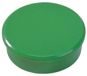 Magneter Dahle 38mm rund grøn 10stk/pak 2,5kg bærekraft - (10 stk.) 1