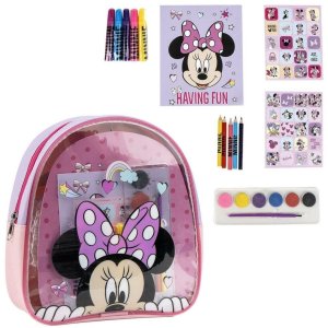Dziecięcy plecak do rysowania Minnie Mouse Niebieski 22 x 23 x 7 cm 1