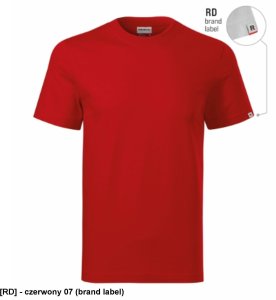 Recall R07 - ADLER - Koszulka unisex, 200 g/m2 - czerwony 07 (brand label) L 1