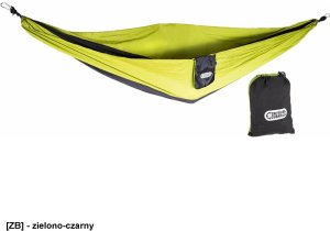 TG-HAMMOCK - Hamak Tactical Guard lekki wytrzymały z linami 2m i karabińczykami udźwig 200kg 100% nylon - 270x140 cm 1