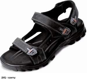 WULIK sandały PU ze skóry - sandały ochronne ze skóry - czarny 46 2