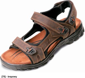 WULIK sandały PU ze skóry - sandały ochronne ze skóry - brązowy 42 2