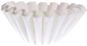Skålfilter Catersource Ø250/90 mm Hvid,4 pk x 250 stk/krt 1
