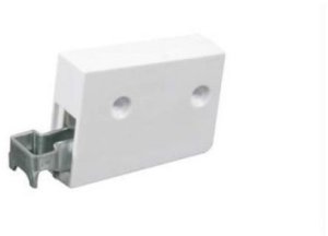 ADJUSTABLE HANGER UNIV METAL/WHITE PLAST 1