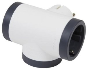 MOP SCH 3X2P+E LATERAL WHITE/BLACK 3