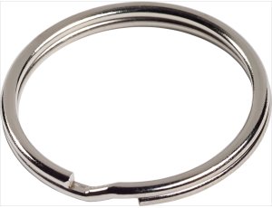 WIRE KEY RING 30 NICKEL PLAT/ 3PCS 1