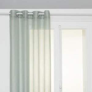 NET CURTAIN MOLY 135X240 RINGS CELADON D 2