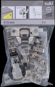 HINGE INNER CLIP SOFT CLOSE D35 110° 2PC 1