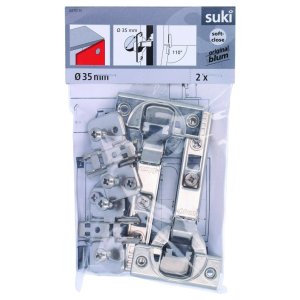REJS HINGE EXTERNAL CLIP SOFT D35 110° 2PC 2