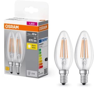 BULB LED B40 4W E14 827 470LM FIL 2PCS 3