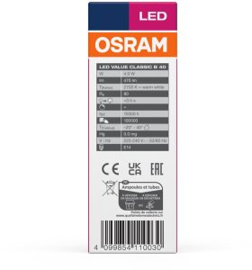 LED BULB B40 E14 4.9W 827 470LM VALUE 3
