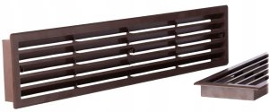 GRILLE DOOR VENTILATION 450X92, BROWN 3