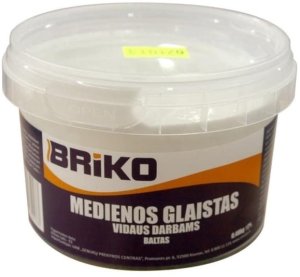 WOOD FILLER INTERIOR BRIKO WHITE 0.48KG 2