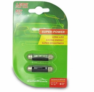 LED BULBS SV8.5 3SMD 41MM 2PCS 2