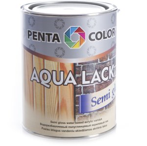 ACRYLIC LAQUER AQUA LACK SEMI GLOSS 0,9L 1