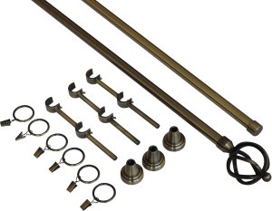 DOUBLE CURTAIN RAIL SET F512005 300CM 1
