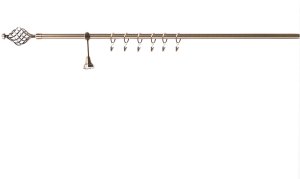 SINGLE CURT RAIL SET. ANTIC B D19 240 CM 1