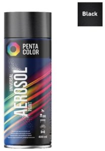 PAINT AER PENTA BLACK GLOSS 400ML R-9005 1