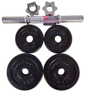 10KG CAST IRON DUMBBELL SET 2